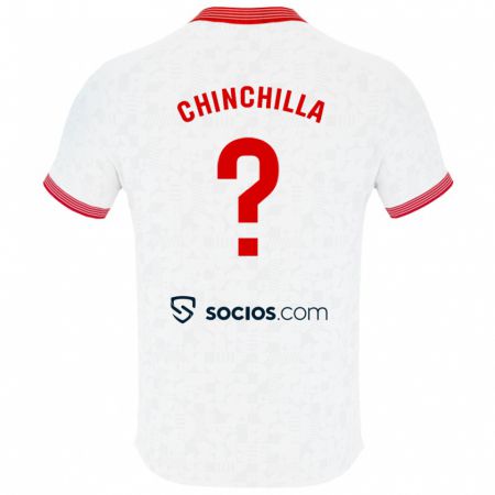 Kandiny Enfant Maillot Gustavo Chinchilla #0 Blanc Tenues Domicile 2023/24 T-Shirt