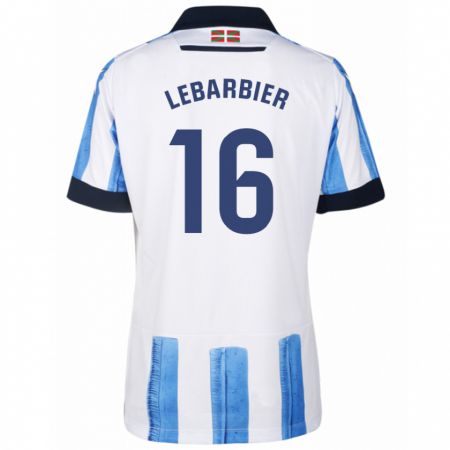 Kandiny Enfant Maillot Alex Lebarbier #16 Bleu Blanc Tenues Domicile 2023/24 T-Shirt