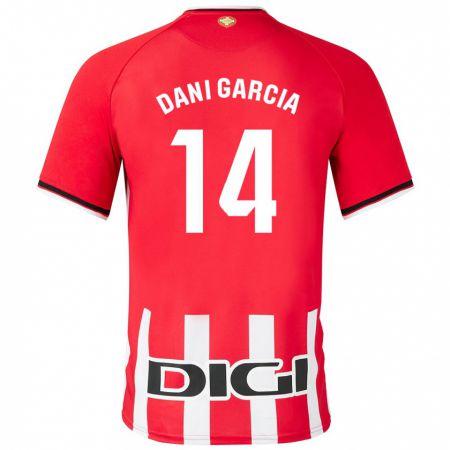 Kandiny Enfant Maillot Dani García #14 Rouge Tenues Domicile 2023/24 T-Shirt
