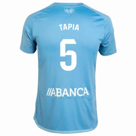 Kandiny Enfant Maillot Renato Tapia #5 Bleu Tenues Domicile 2023/24 T-Shirt
