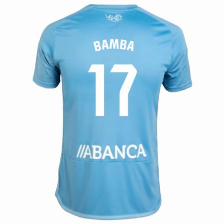 Kandiny Enfant Maillot Jonathan Bamba #17 Bleu Tenues Domicile 2023/24 T-Shirt