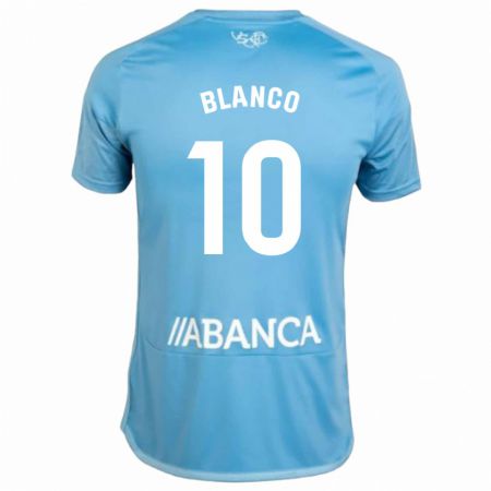 Kandiny Enfant Maillot Raúl Blanco #10 Bleu Tenues Domicile 2023/24 T-Shirt