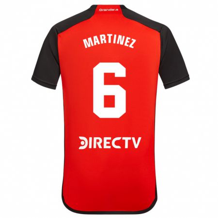 Kandiny Enfant Maillot David Martínez #6 Rouge Tenues Extérieur 2023/24 T-Shirt