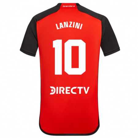 Kandiny Enfant Maillot Manuel Lanzini #10 Rouge Tenues Extérieur 2023/24 T-Shirt