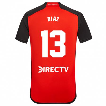 Kandiny Enfant Maillot Enzo Díaz #13 Rouge Tenues Extérieur 2023/24 T-Shirt