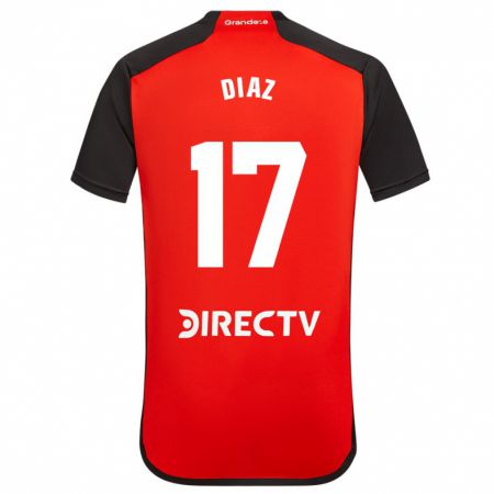 Kandiny Enfant Maillot Paulo Díaz #17 Rouge Tenues Extérieur 2023/24 T-Shirt