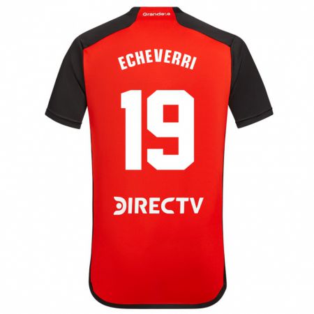 Kandiny Enfant Maillot Claudio Echeverri #19 Rouge Tenues Extérieur 2023/24 T-Shirt