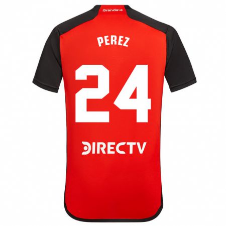 Kandiny Enfant Maillot Enzo Pérez #24 Rouge Tenues Extérieur 2023/24 T-Shirt