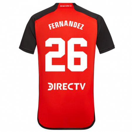 Kandiny Enfant Maillot Nacho Fernández #26 Rouge Tenues Extérieur 2023/24 T-Shirt