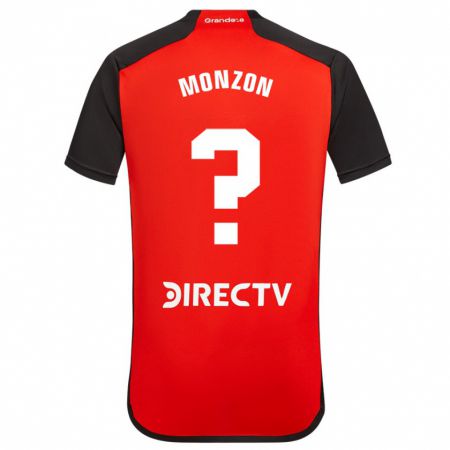 Kandiny Enfant Maillot Lucas Monzón #0 Rouge Tenues Extérieur 2023/24 T-Shirt