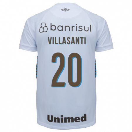 Kandiny Enfant Maillot Mathías Villasanti #20 Blanc Tenues Extérieur 2023/24 T-Shirt