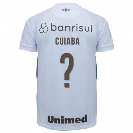 Kandiny Enfant Maillot Pedro Cuiabá #0 Blanc Tenues Extérieur 2023/24 T-Shirt