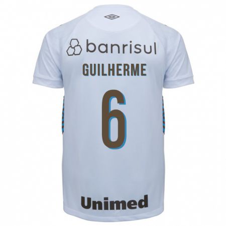 Kandiny Enfant Maillot Zé Guilherme #6 Blanc Tenues Extérieur 2023/24 T-Shirt