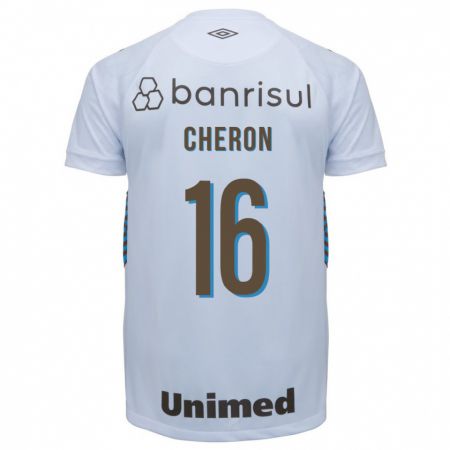 Kandiny Enfant Maillot Bruno Cheron #16 Blanc Tenues Extérieur 2023/24 T-Shirt