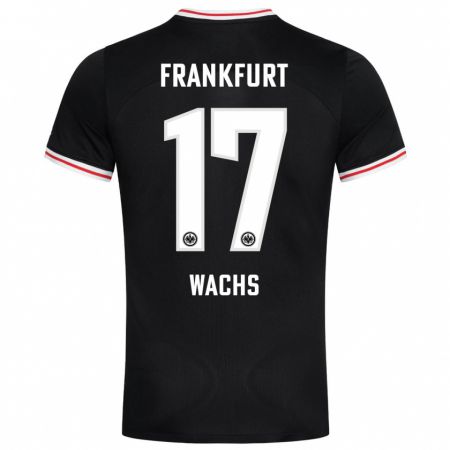 Kandiny Enfant Maillot Marc Wachs #17 Noir Tenues Extérieur 2023/24 T-Shirt