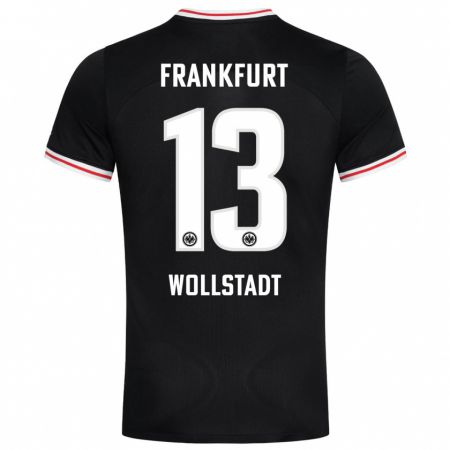 Kandiny Enfant Maillot Fabio Wollstadt #13 Noir Tenues Extérieur 2023/24 T-Shirt