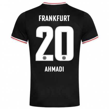 Kandiny Enfant Maillot Shayan Ahmadi #20 Noir Tenues Extérieur 2023/24 T-Shirt