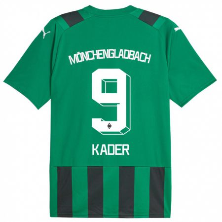 Kandiny Enfant Maillot Cagatay Kader #9 Vert Noir Tenues Extérieur 2023/24 T-Shirt