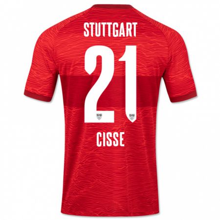Kandiny Enfant Maillot Moussa Cissé #21 Rouge Tenues Extérieur 2023/24 T-Shirt