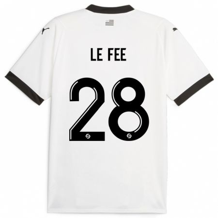 Kandiny Enfant Maillot Enzo Le Fée #28 Blanc Tenues Extérieur 2023/24 T-Shirt