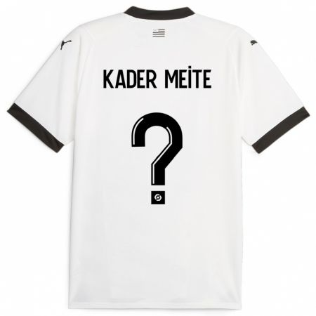 Kandiny Enfant Maillot Mohamed Kader Meïté #0 Blanc Tenues Extérieur 2023/24 T-Shirt