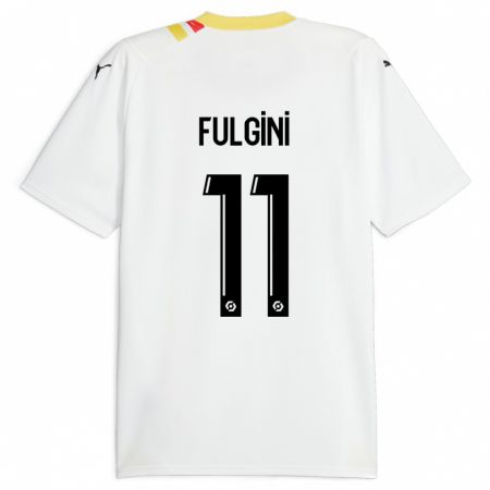 Kandiny Enfant Maillot Angelo Fulgini #11 Noir Tenues Extérieur 2023/24 T-Shirt