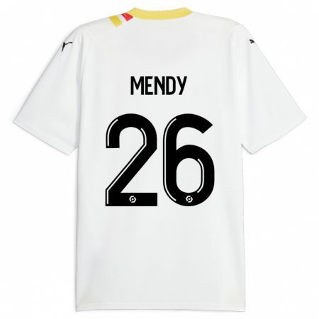 Kandiny Enfant Maillot Nampalys Mendy #26 Noir Tenues Extérieur 2023/24 T-Shirt