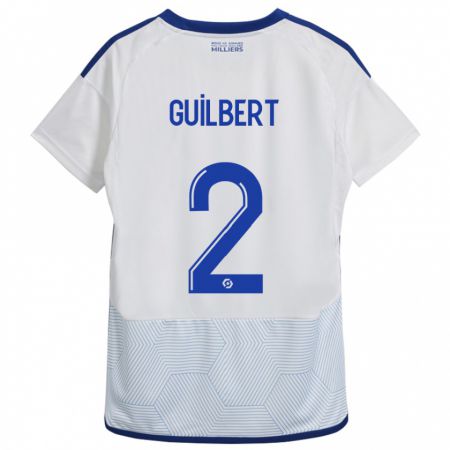 Kandiny Enfant Maillot Frédéric Guilbert #2 Blanc Tenues Extérieur 2023/24 T-Shirt