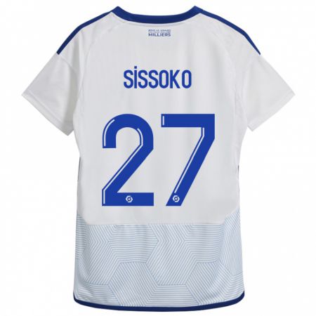 Kandiny Enfant Maillot Ibrahima Sissoko #27 Blanc Tenues Extérieur 2023/24 T-Shirt