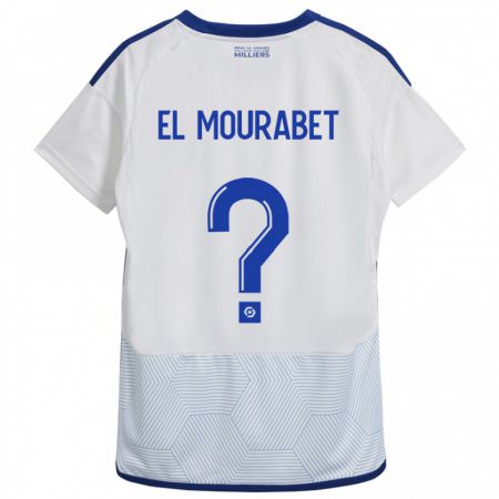 Kandiny Enfant Maillot Samir El Mourabet #0 Blanc Tenues Extérieur 2023/24 T-Shirt
