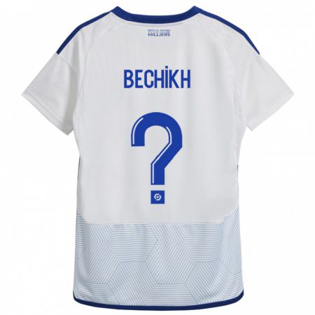 Kandiny Enfant Maillot Mohamed Bechikh #0 Blanc Tenues Extérieur 2023/24 T-Shirt