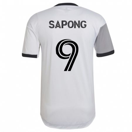 Kandiny Enfant Maillot C.j. Sapong #9 Blanc Tenues Extérieur 2023/24 T-Shirt
