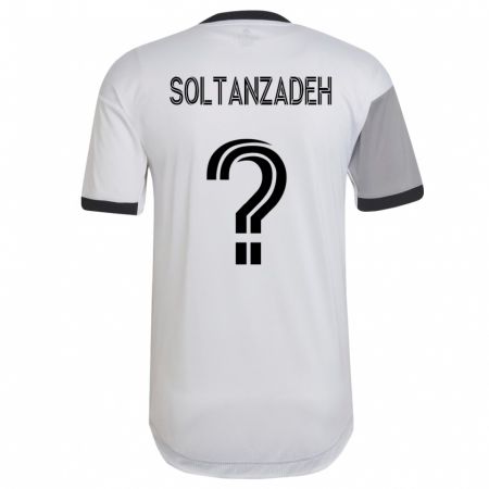 Kandiny Enfant Maillot Shayan Soltanzadeh #0 Blanc Tenues Extérieur 2023/24 T-Shirt