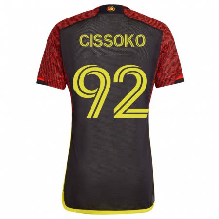 Kandiny Enfant Maillot Abdoulaye Cissoko #92 Orange Tenues Extérieur 2023/24 T-Shirt