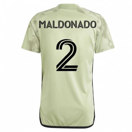 Kandiny Enfant Maillot Denil Maldonado #2 Vert Tenues Extérieur 2023/24 T-Shirt