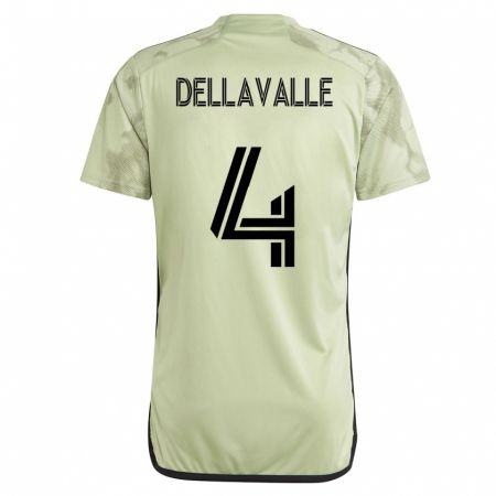 Kandiny Enfant Maillot Lorenzo Dellavalle #4 Vert Tenues Extérieur 2023/24 T-Shirt