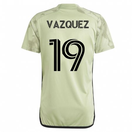 Kandiny Enfant Maillot Favian Vazquez #19 Vert Tenues Extérieur 2023/24 T-Shirt