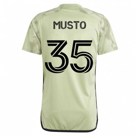 Kandiny Enfant Maillot Tommy Musto #35 Vert Tenues Extérieur 2023/24 T-Shirt