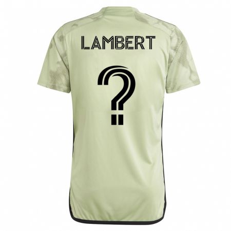 Kandiny Enfant Maillot Liam Lambert #0 Vert Tenues Extérieur 2023/24 T-Shirt