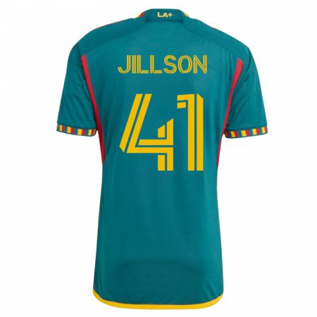 Kandiny Enfant Maillot Simon Jillson #41 Vert Tenues Extérieur 2023/24 T-Shirt
