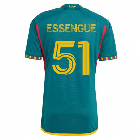 Kandiny Enfant Maillot Ascel Essengue #51 Vert Tenues Extérieur 2023/24 T-Shirt