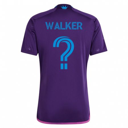 Kandiny Enfant Maillot Isaac Walker #0 Violet Tenues Extérieur 2023/24 T-Shirt