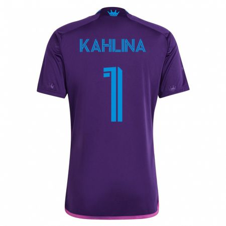 Kandiny Enfant Maillot Kristijan Kahlina #1 Violet Tenues Extérieur 2023/24 T-Shirt