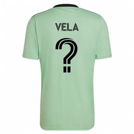 Kandiny Enfant Maillot Christo Vela #0 Vert Clair Tenues Extérieur 2023/24 T-Shirt