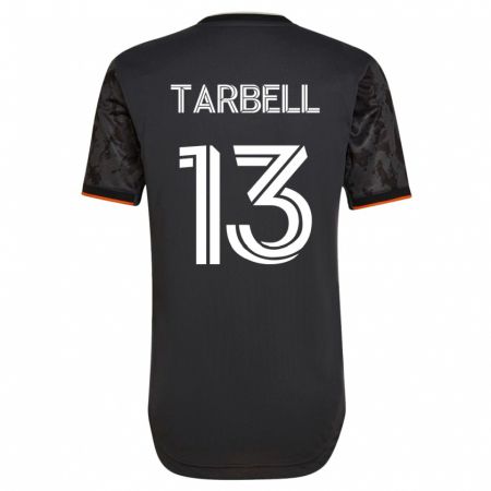 Kandiny Enfant Maillot Andrew Tarbell #13 Noir Tenues Extérieur 2023/24 T-Shirt