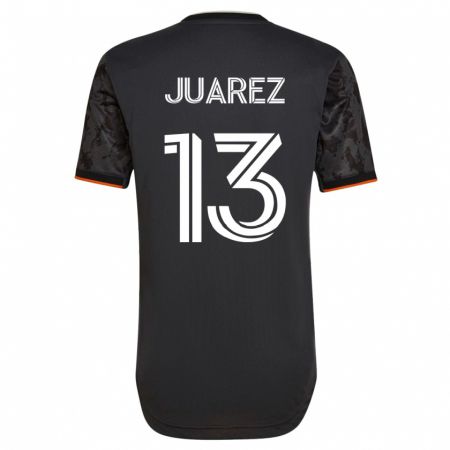 Kandiny Enfant Maillot Jathan Juarez #13 Noir Tenues Extérieur 2023/24 T-Shirt