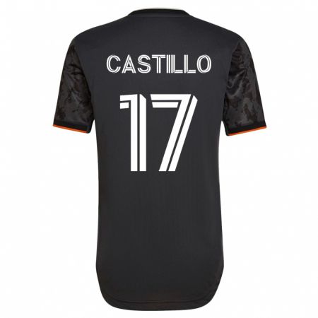Kandiny Enfant Maillot Joyner Castillo #17 Noir Tenues Extérieur 2023/24 T-Shirt