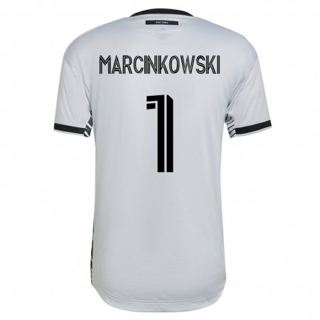 Kandiny Enfant Maillot Jt Marcinkowski #1 Blanc Tenues Extérieur 2023/24 T-Shirt