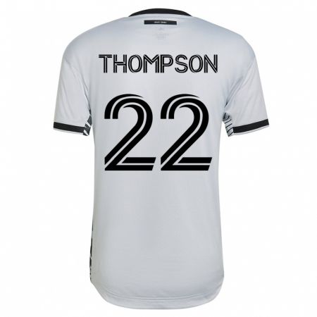 Kandiny Enfant Maillot Tommy Thompson #22 Blanc Tenues Extérieur 2023/24 T-Shirt