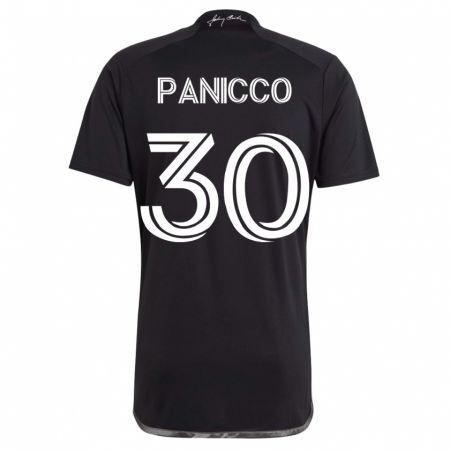 Kandiny Enfant Maillot Elliot Panicco #30 Noir Tenues Extérieur 2023/24 T-Shirt
